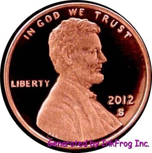 2012 S Union Cent Deep Cameo Gem Proof