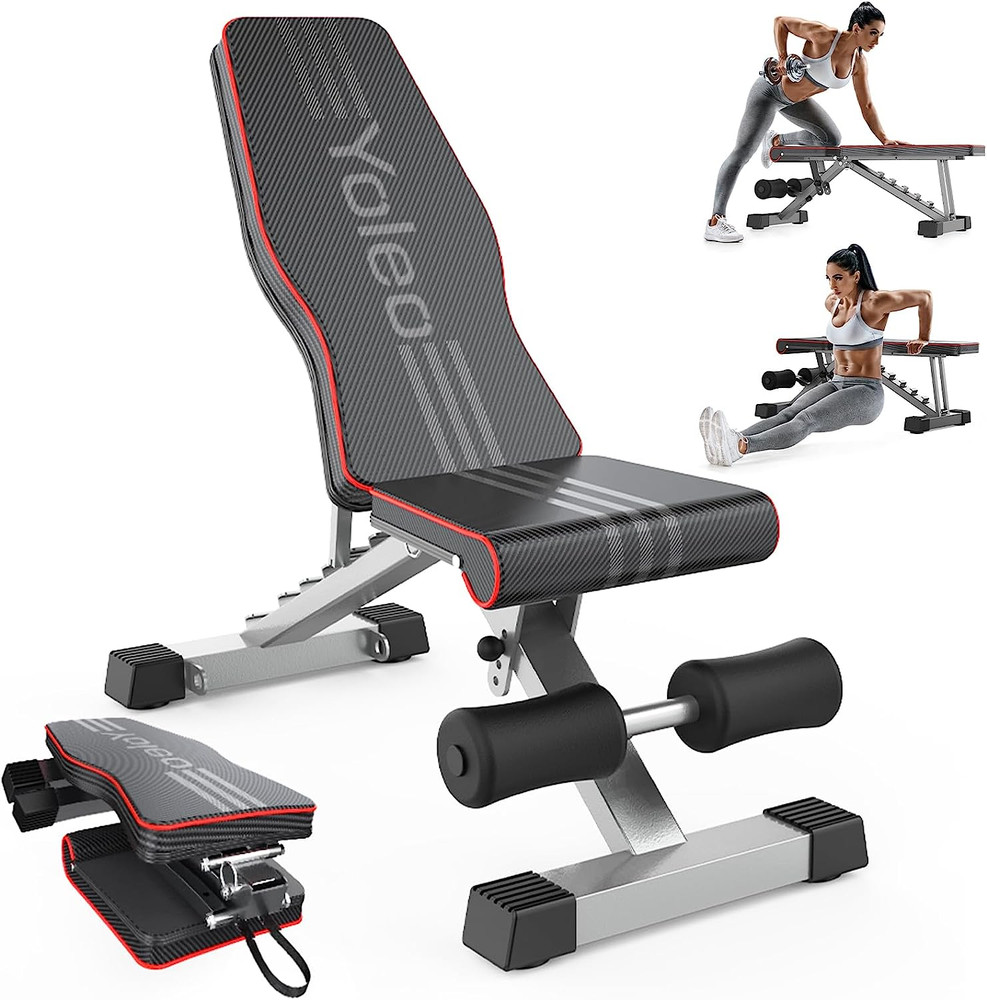 Adjustable Weight Bench Foldable Home Gym Strength Training Workout Bench New
