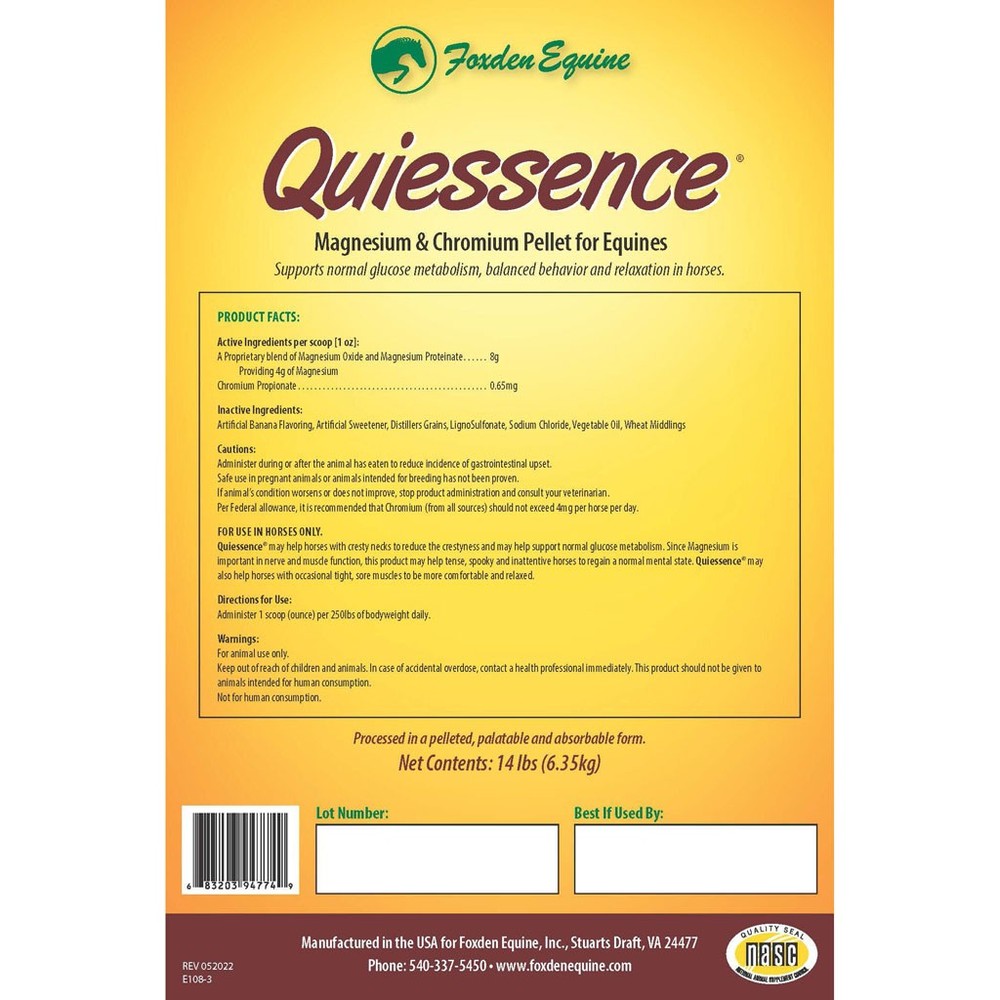 QUIESSENCE MAGNESIUM & CHROMIUM PELLETS