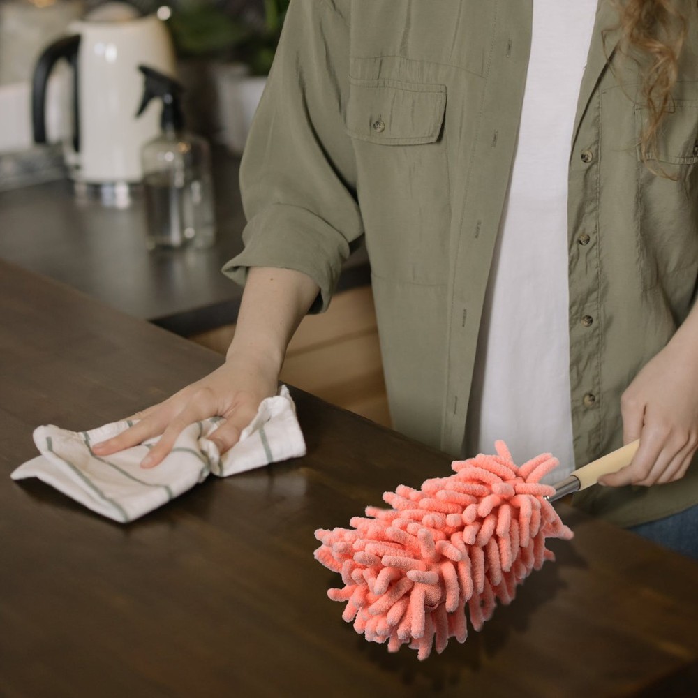 2pcs Hand Duster Telescopic Dust Sweeper Dust Cleaning Tool Bendable Duster