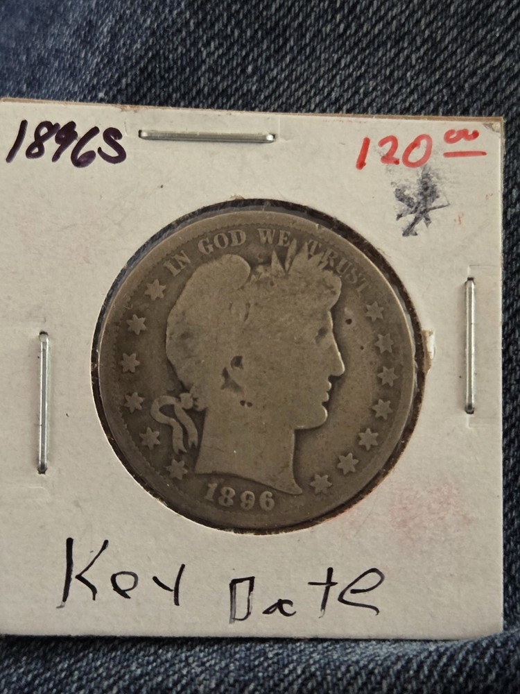 1896 S Barber Half Dollar Key Date