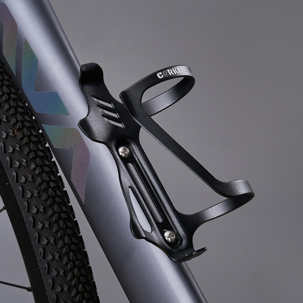 Corki Cycles Left Side Load Water Bottle Cage, Entry Left-2Pack, Black