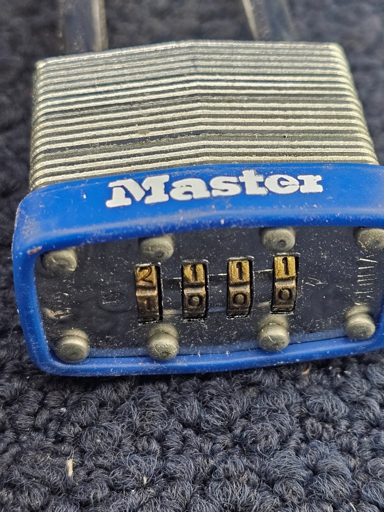 MASTER LOCK 179LH: Combination Padlock 2in Rectangle Silver 33RL35