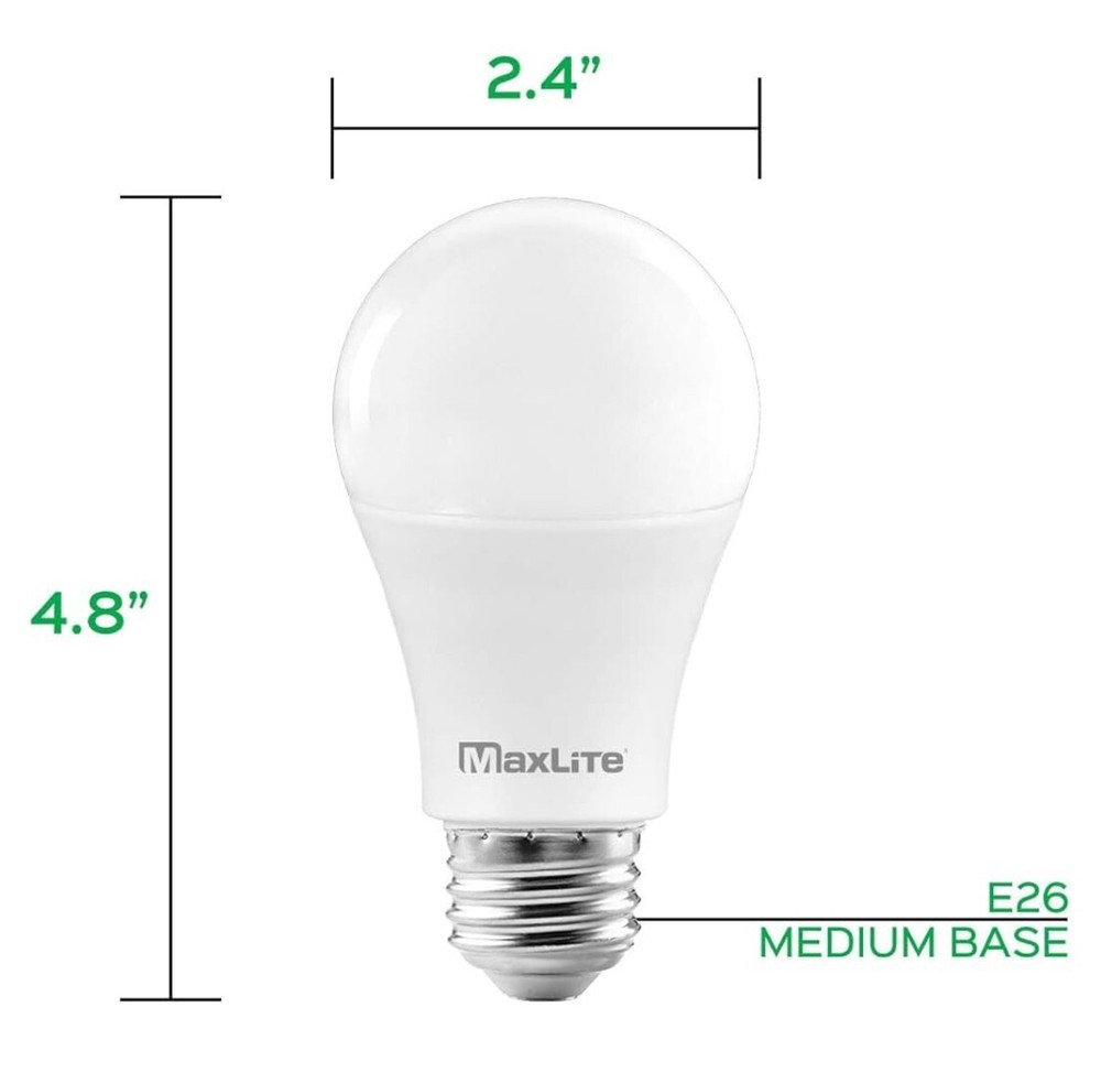 96 Pack Light Bulbs Maxlite 13w LED = 100 Watt Replace A19 Day Light 5000K 100w