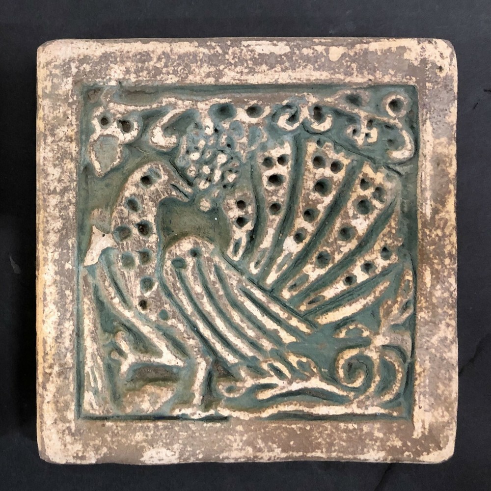 Woolenius Tile Set with Peacocks California
