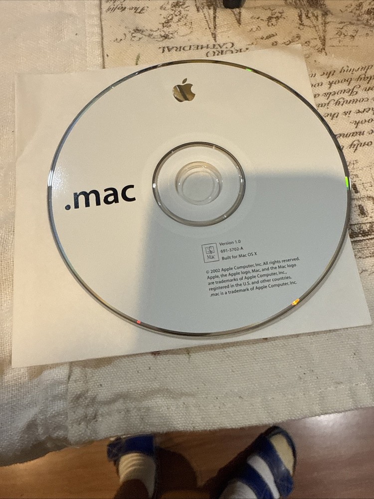 2002 Macintosh Mac .Mac Software Installation CD Version 1.0 Built For OS X
