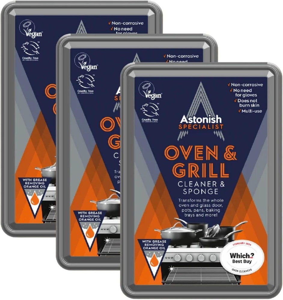 3-Pack Oven & Grill Cleaner - Heavy Duty Paste