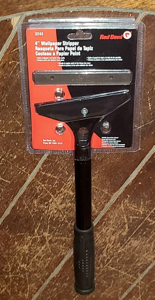 Red Devil 4" Angled Wallpaper Stripper w/Long Handle - Model #3243