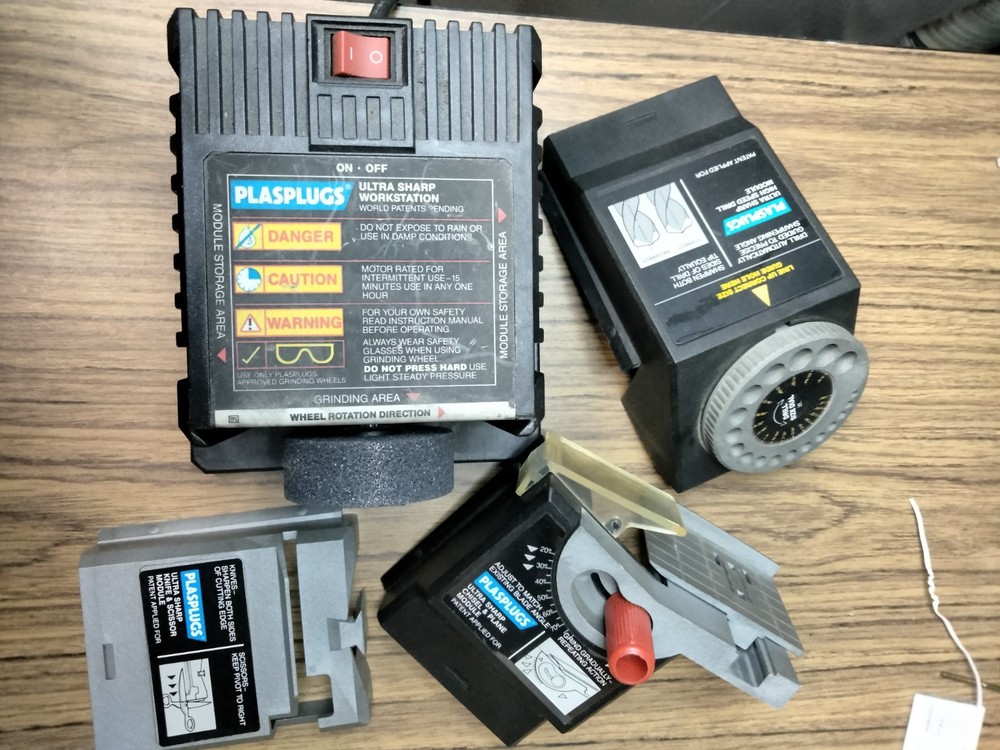 Plasplugs DCS-407 US Power Grinding System Sharpening Knife Drill Bits Planes