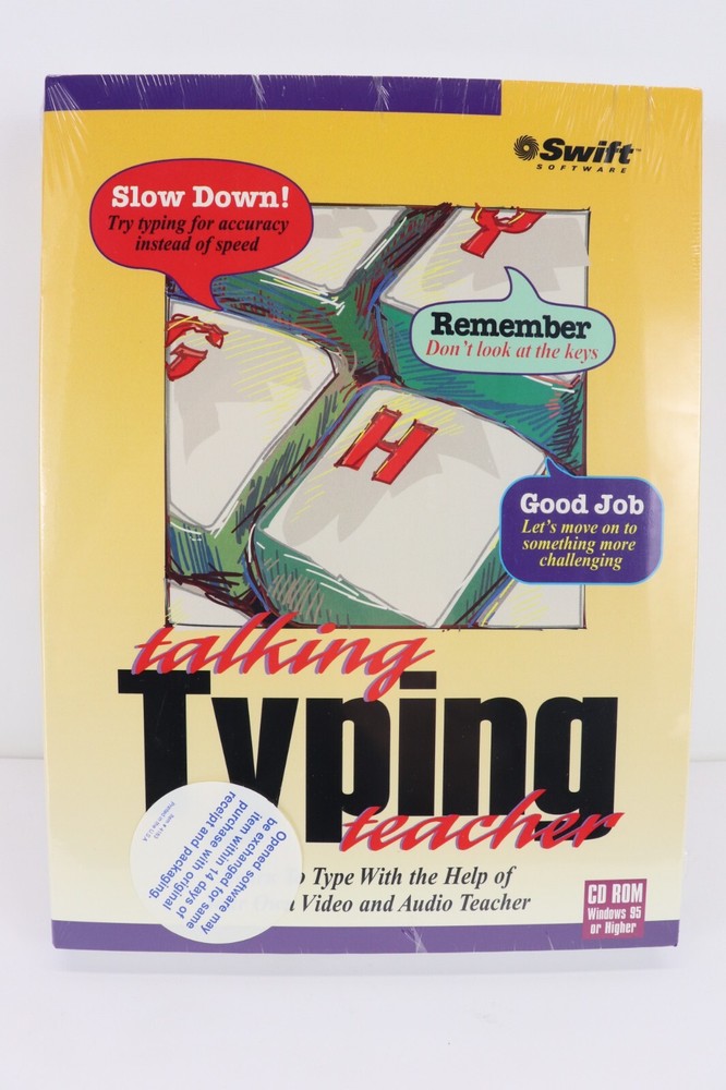 Talking Typing Teacher CD-ROM New Sealed 1996