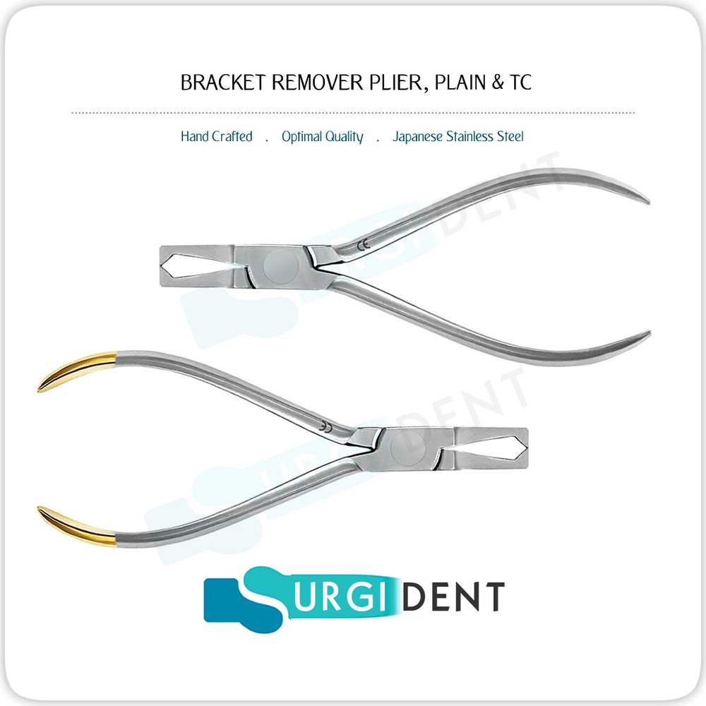 BRACKET REMOVER PLIERS PLAIN & TC ORTHODONTIC DENTAL INSTRUMENTS CE