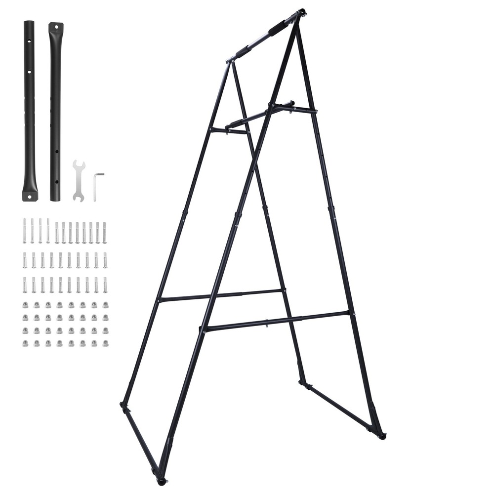 Foldable Free Standing Pull Up Bar Stand Adjustable Pull Up Station for Home Gym