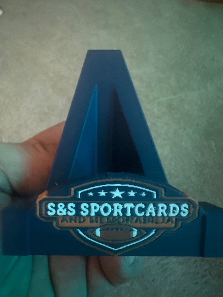 3D Printed Bleacher Card Display with 8 Custom Removable stands and Custom