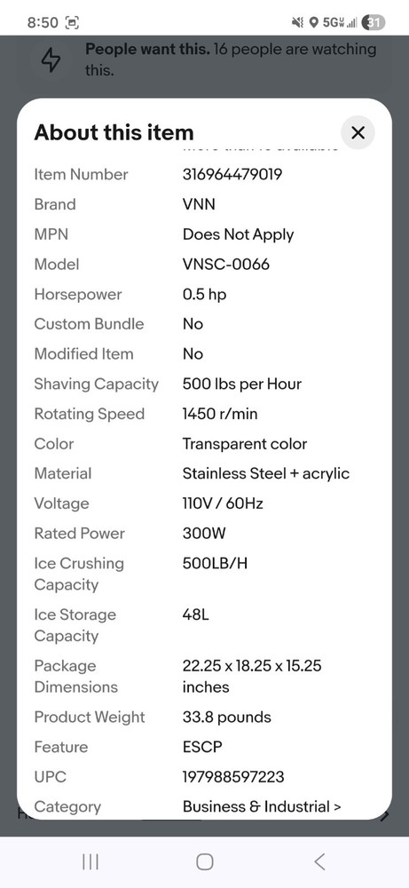 snow cone machine commercial