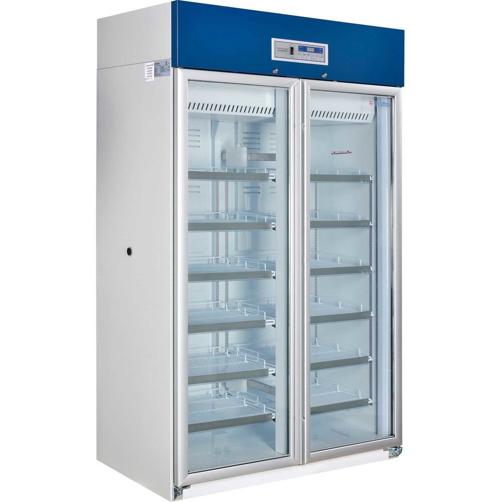 Upright Laboratory Refrigerator 2 Glass Doors 31.4 Cu.Ft.