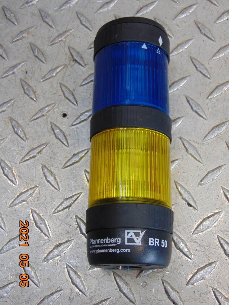 PFANNENBERG BR50 LIGHT STACK includes BASE & (1) YELLOW & (1) BLUE LIGHT