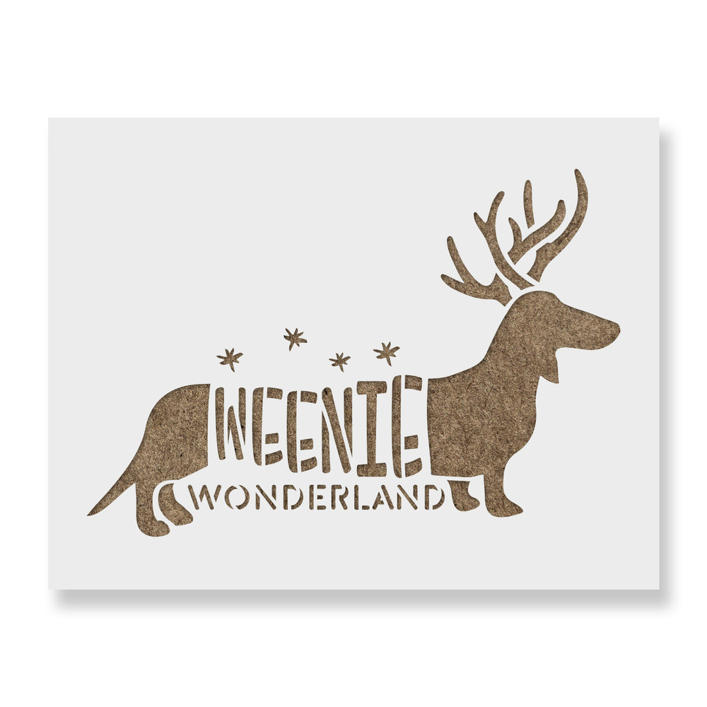 Weenie Wonderland Stencil - Reusable Stencils for DIY Projects