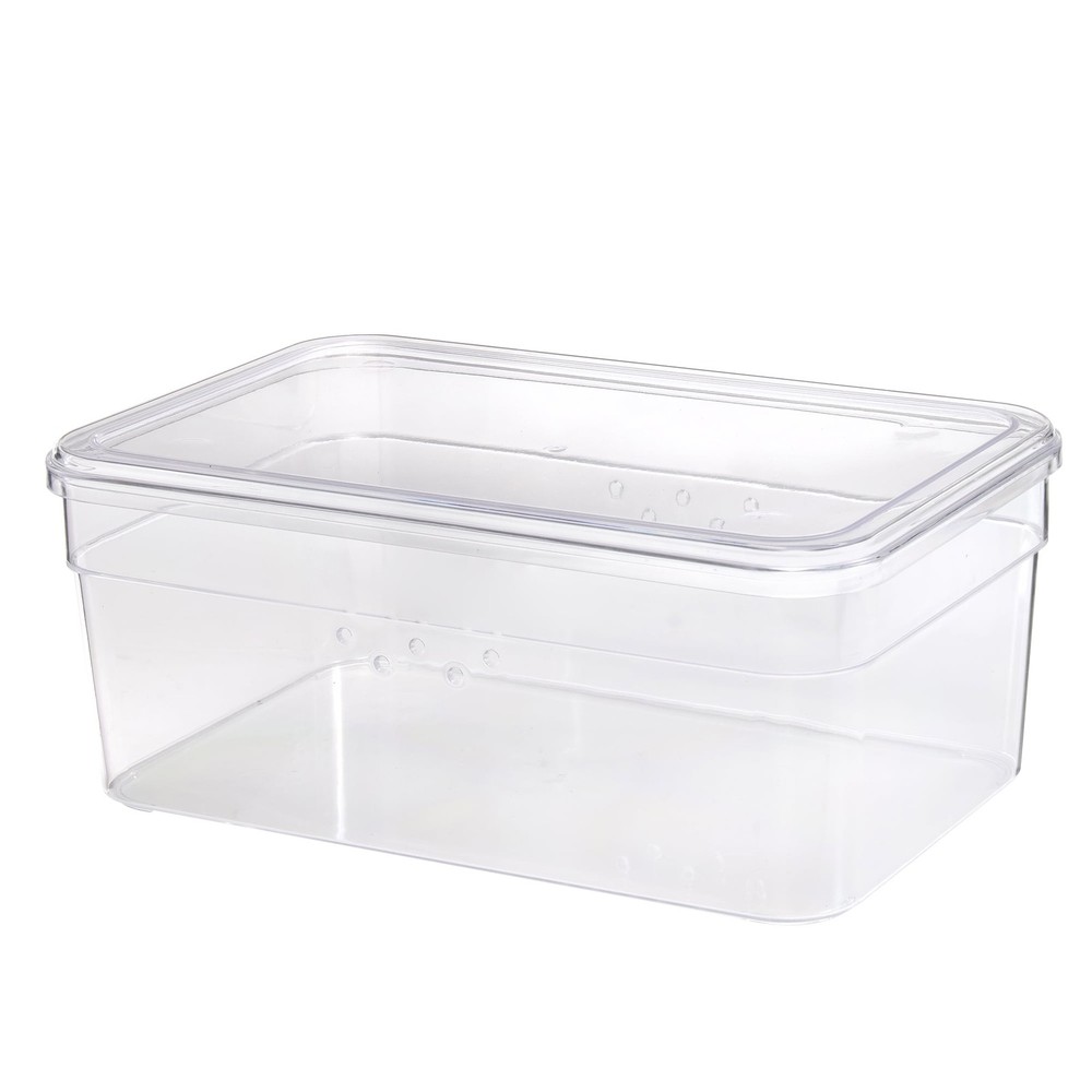 Clear Plastic Glossy Finish Shoe Box with Lid, One Pair Size- Small Size