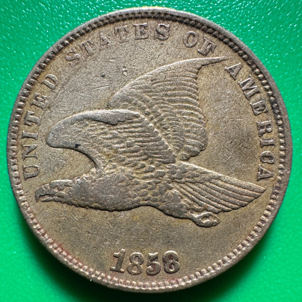 1858 SL Flying Eagle Cent C408