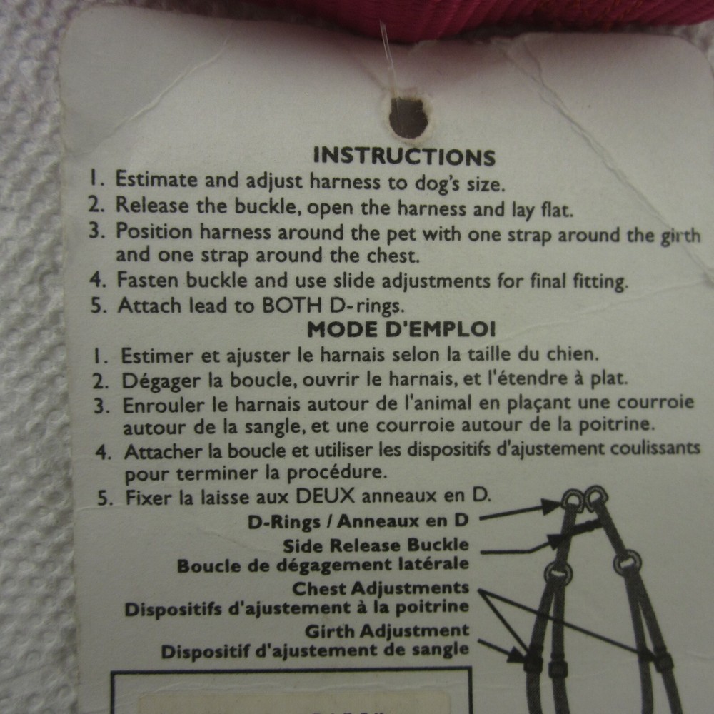 Adjustable Nylon Step In No Pull Dog Harness Alliance Comfort Wrap Small.