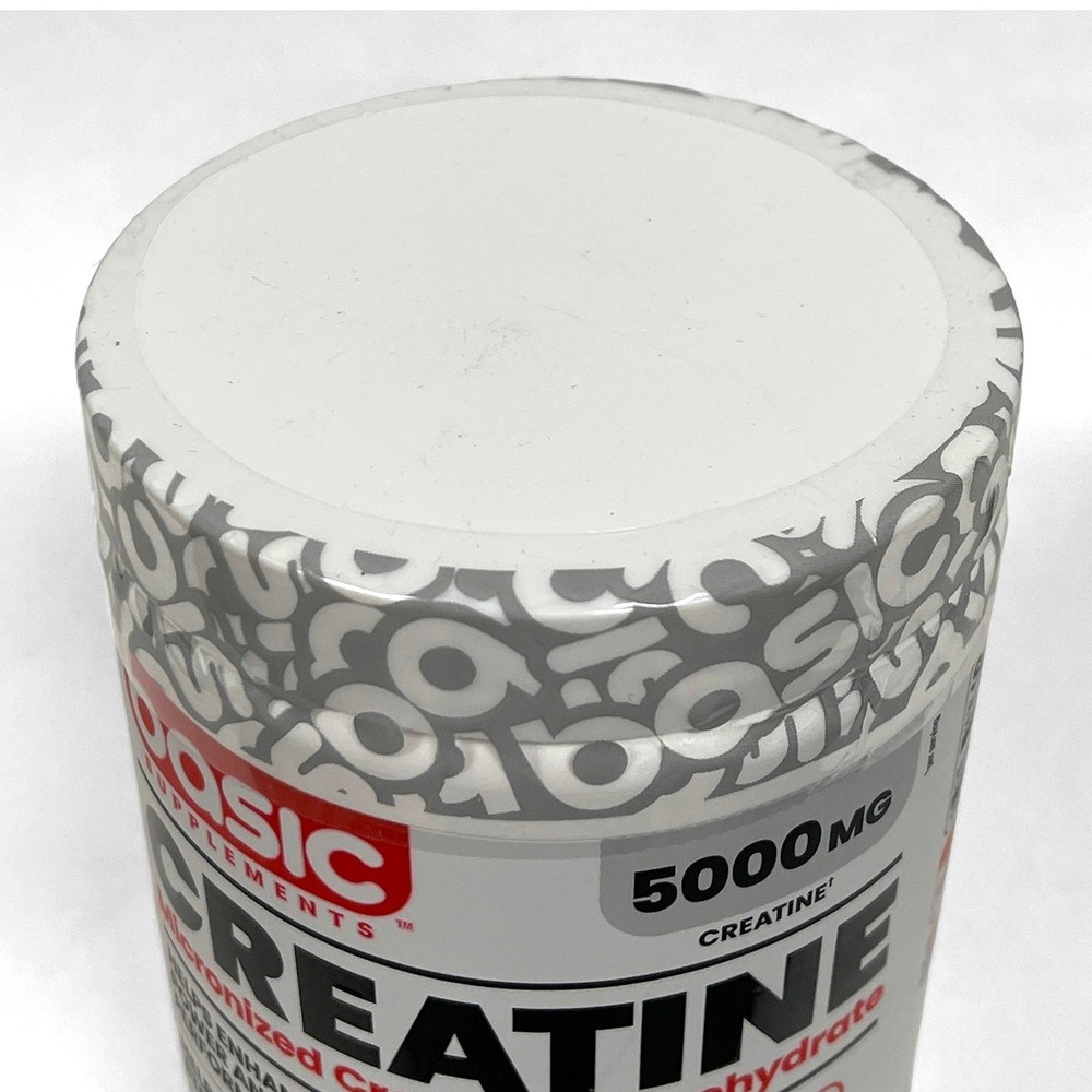 BASIC SUPPLEMENTS Micronized Creatine Monohydrate 5000mg 60 Serv Sealed Dec 2026
