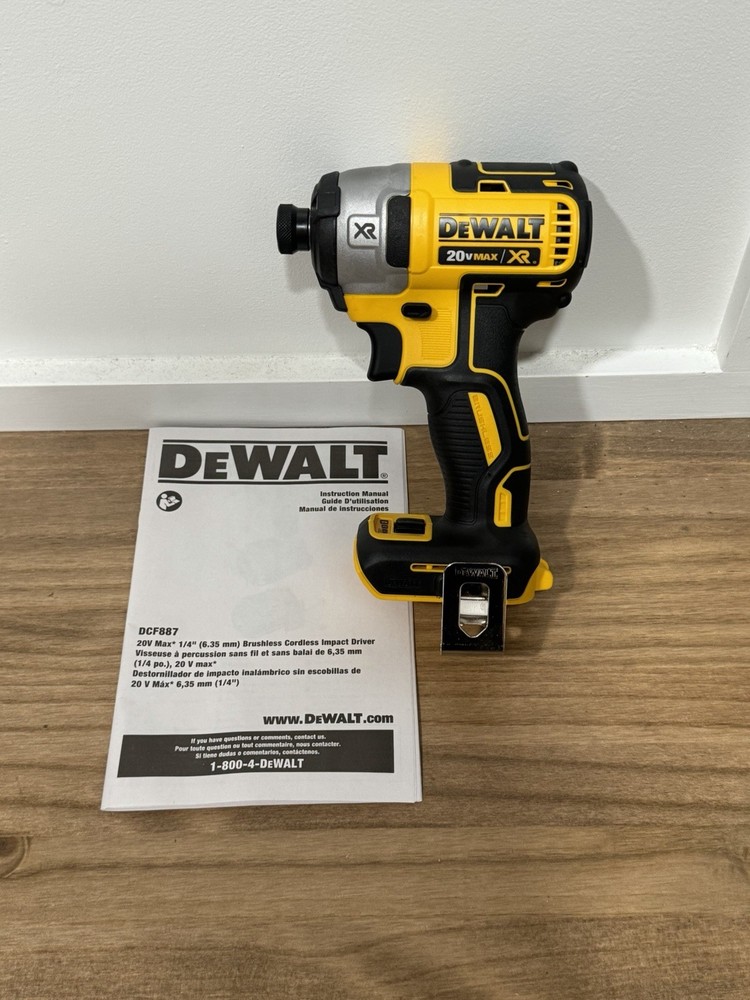 DEWALT DCF887 20V Impact Driver Tool Only Unused