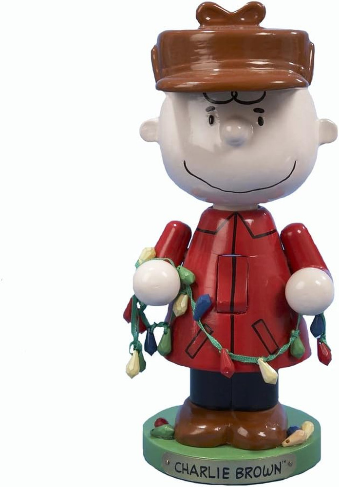 Peanuts Nutcracker, Red/Brown/Green
