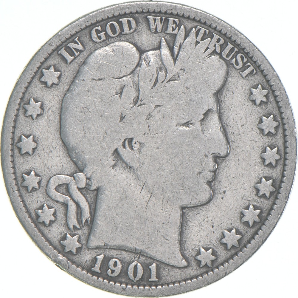 1901 Barber Half Dollar Average Circ