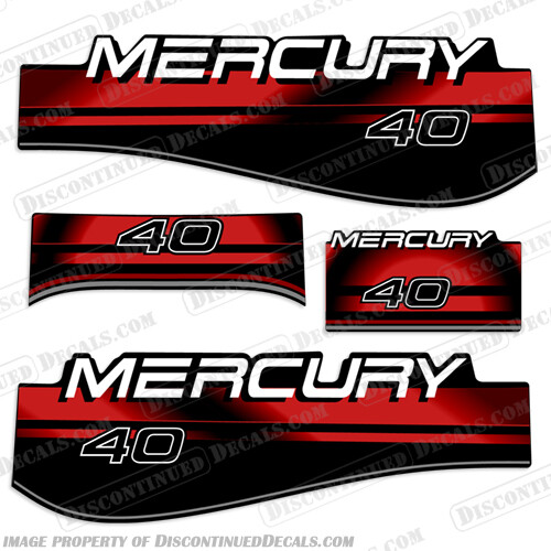 Fits Mercury 40hp Decal Kit 1994-1999