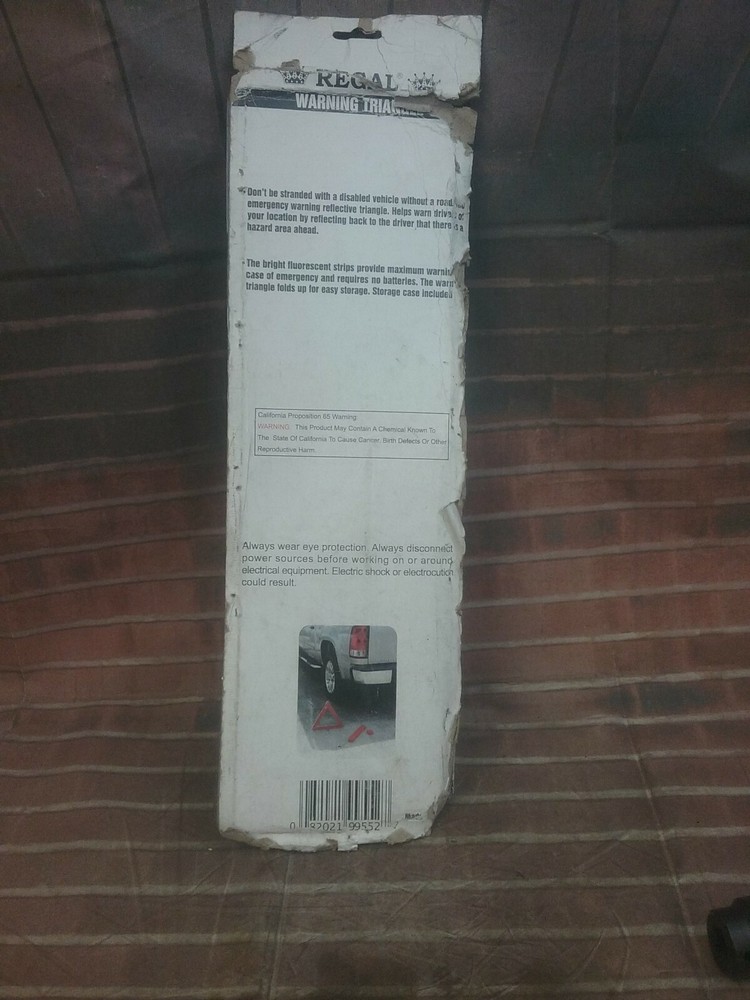 Regal 99552 Foldable Emergency Roadside Warning Triangle