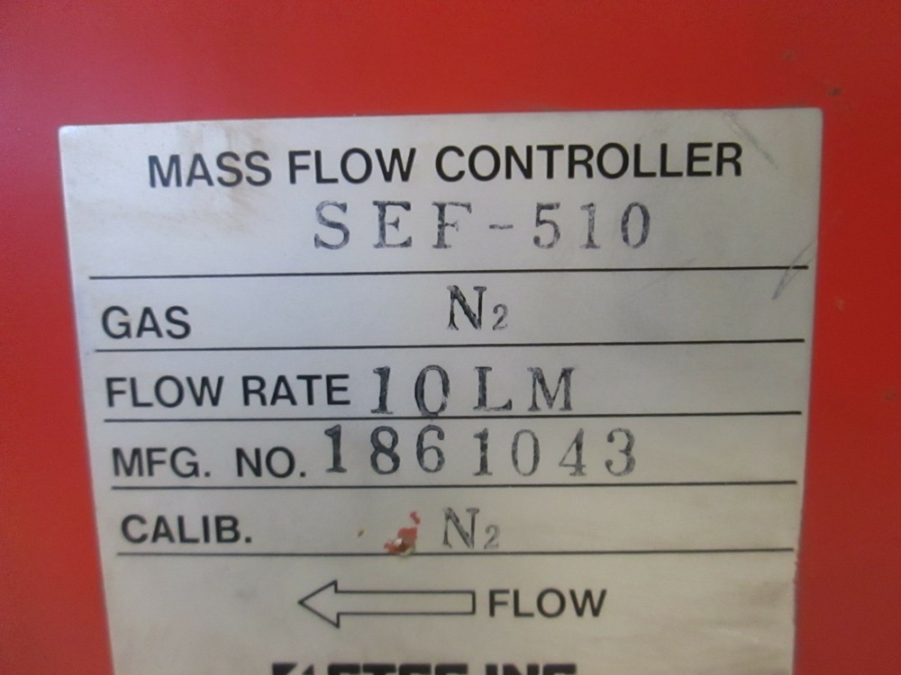 Stec, SEF-510, Mass Flow Controller, 10 LM, N2, Used