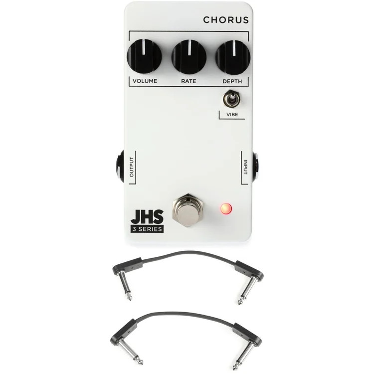 JHS 3 Series Chorus Pedal with EBS Patch Cables