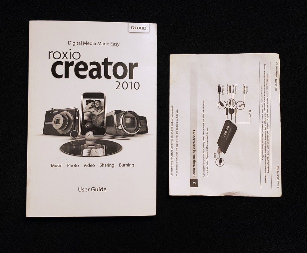 ROXIO CREATOR Special Edition - VHS To DVD Video Capture Editing USB PC Computer