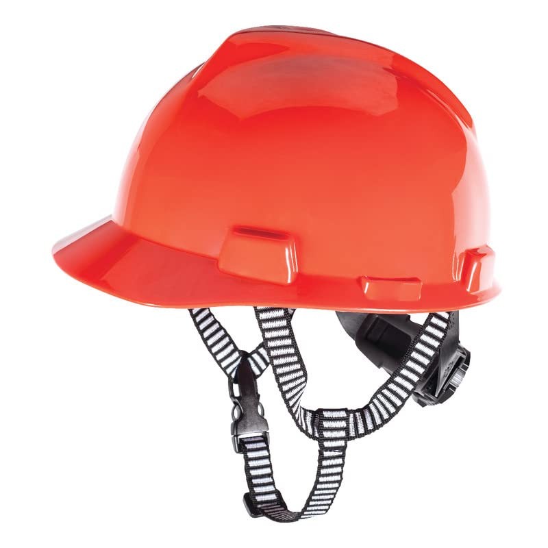 MSA 10124238 Hard Hat Chinstrap - 4-Point Suspension Attachment, 3/4" Polyester