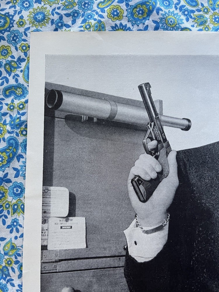 Vintage 1966 High Standard Supermatic .22 Print Ad