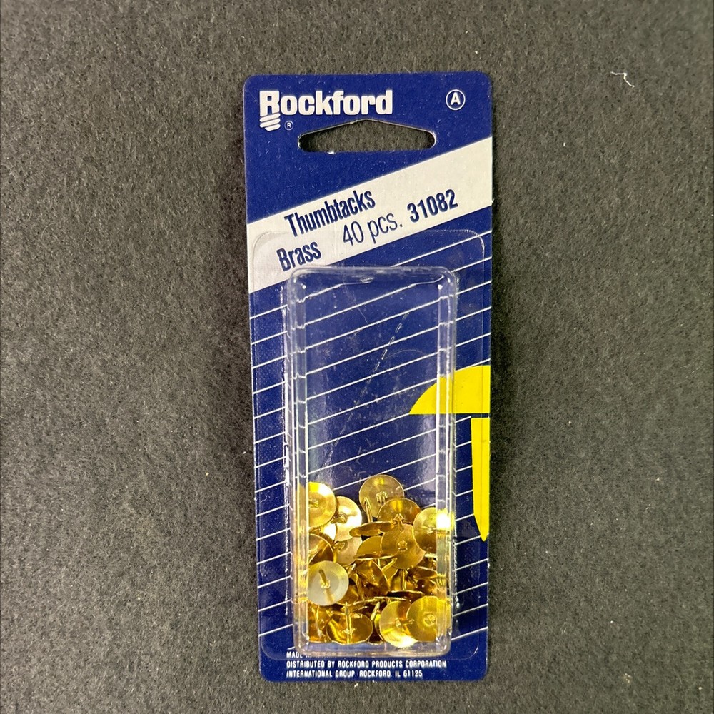 (5 Pack) (40-Pcs) Brass Thumbtacks