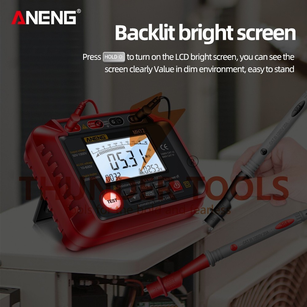 Thunder Tools ANENG MH12 Insulation Resistance Tester Shaking Table High