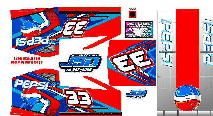 EDM 1X10 SCALE PEPSI THEME THEME WRAP KIT