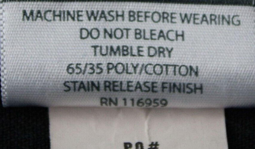 FAME Size NS Unisex Apron Front Pockets Black