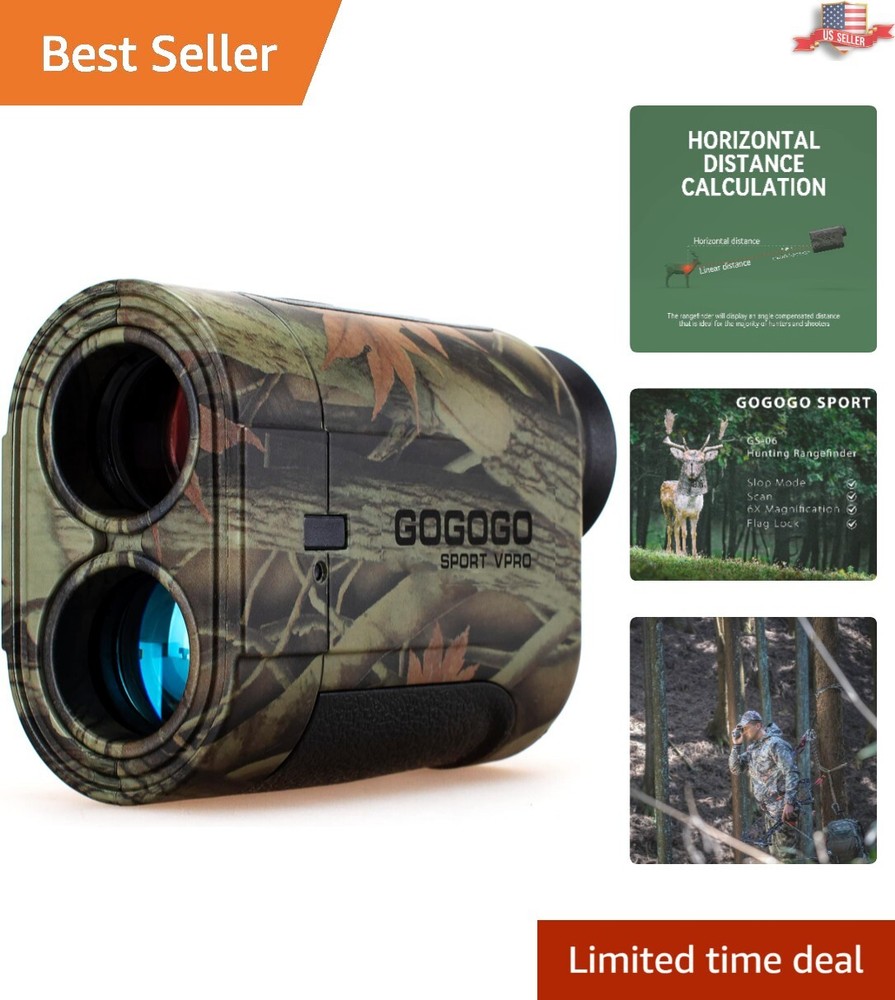 Advanced Laser Range Finder for Hunting & Golf - Enhanced Clear Image Display
