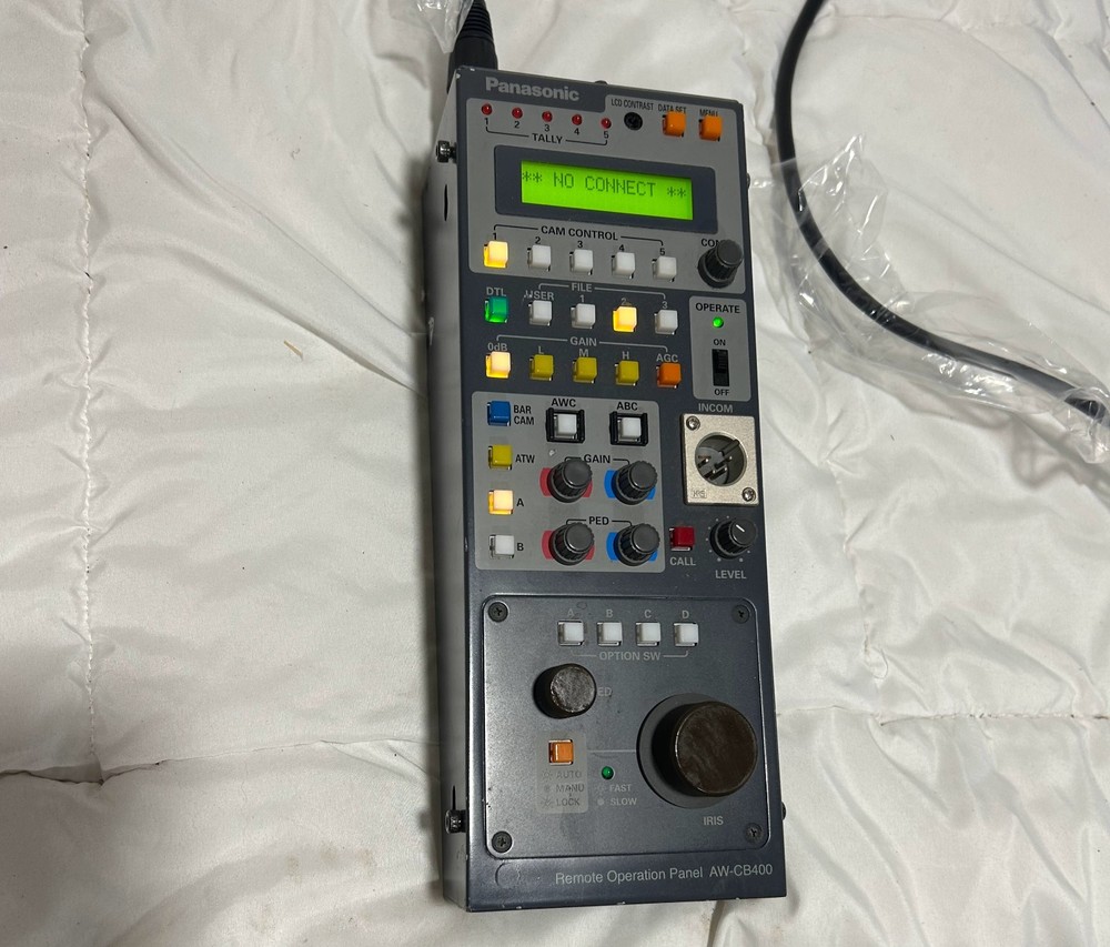 Panasonic AW-CB400 Camera Remote Operation Panel No Power Adapter