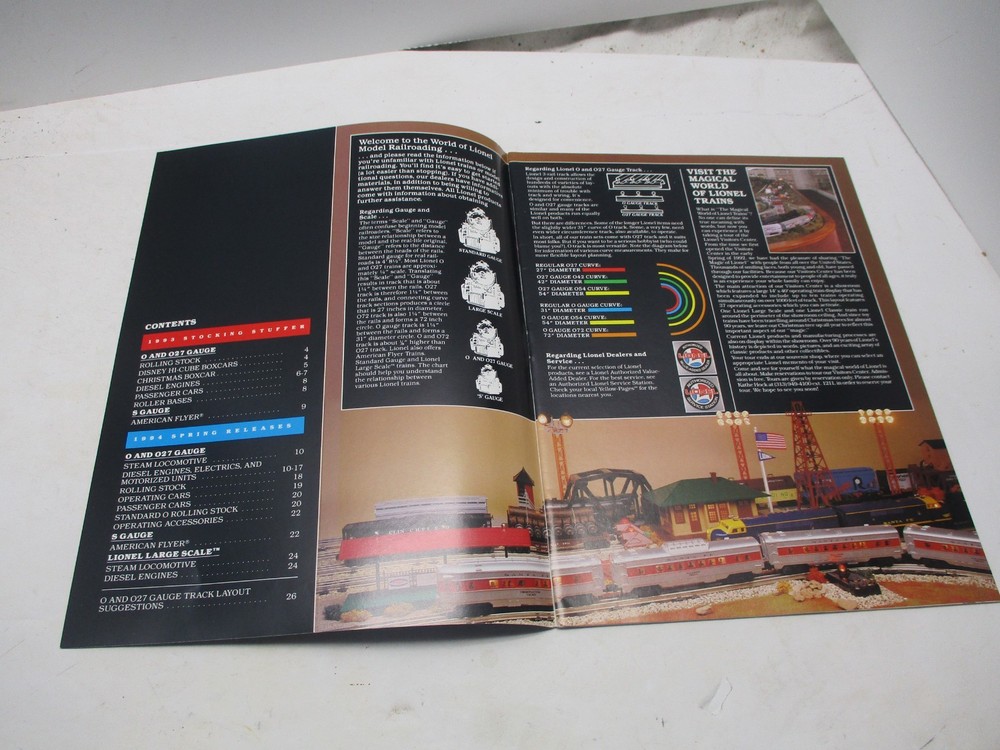 Lionel Catalog 1993 Stocking Stuffer 1994 Spring Release