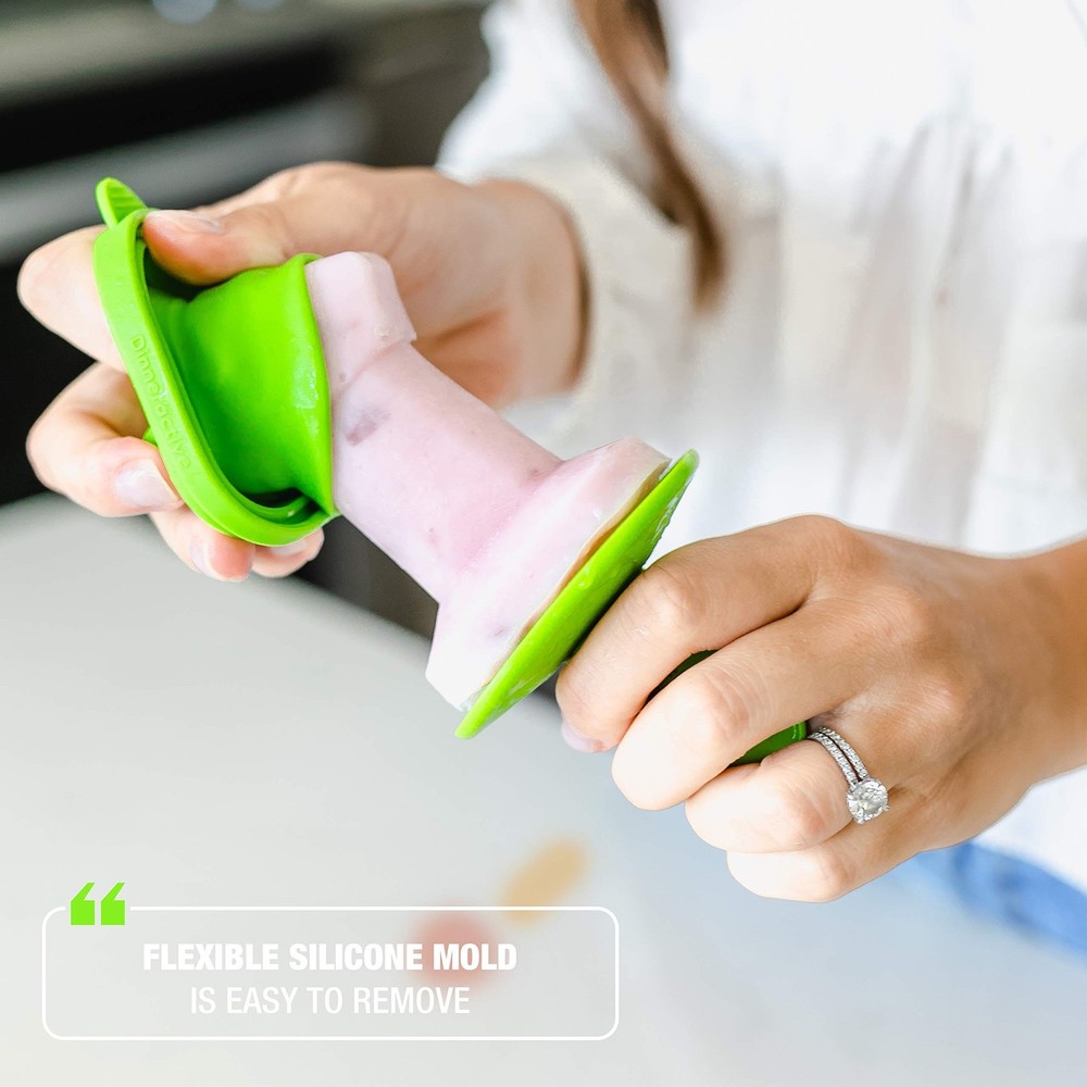 Dinneractive Play Pop Popsicle Molds - 3 PC Tool Themed Set - Reusable Silico...