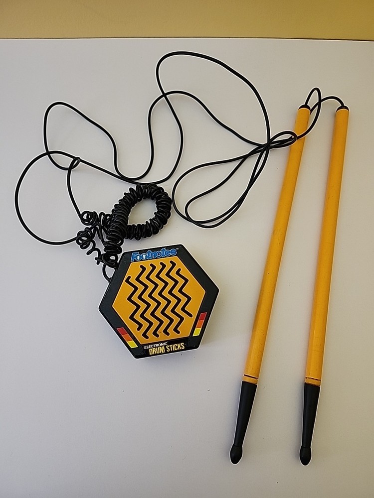Vintage 1988 Footnotes Electronic Drum Sticks Only Works On One Setting Has 3