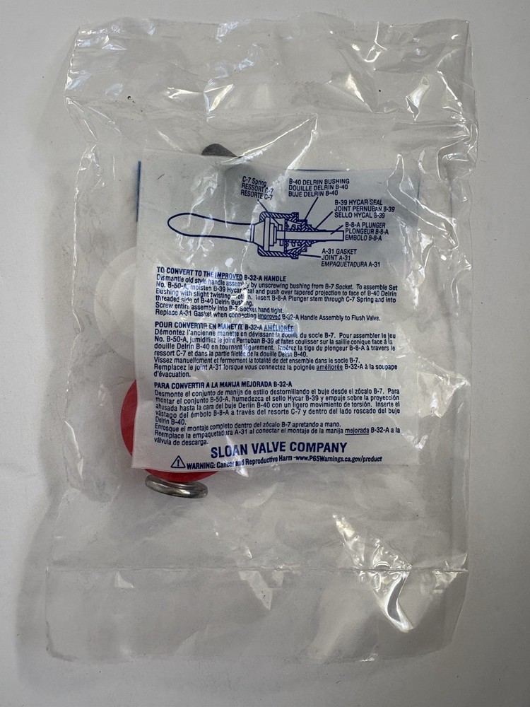 Sloan B-50-A Handle Repair Kit for B-32-A Handle Assembly