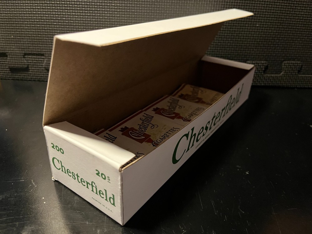 Vintage 1940's Chesterfield cigarettes- REPRODUCTION Box