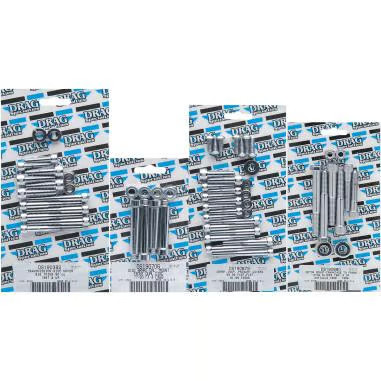 Gardner-Westcott Generator Chrome Socket-Head Bolt Set - Knurled Motorcycle