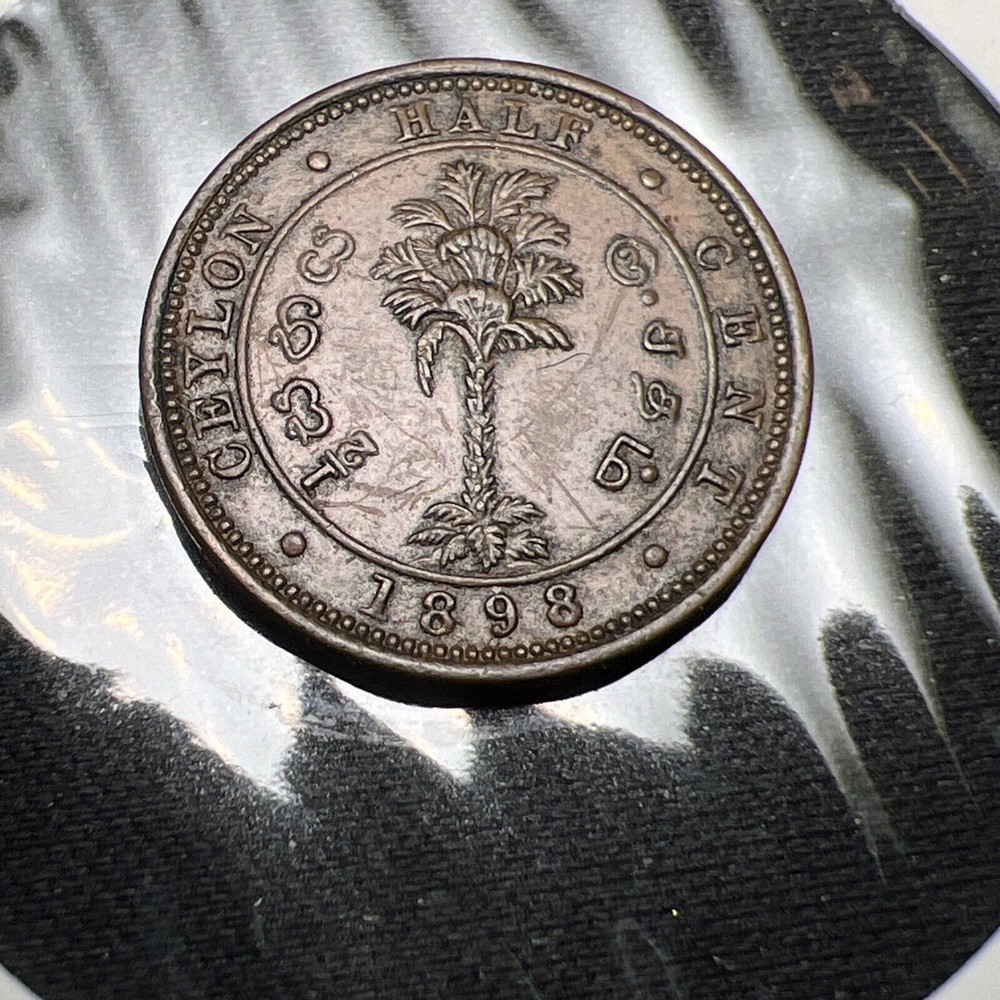 1898 Ceylon 1/2 Cent X2110