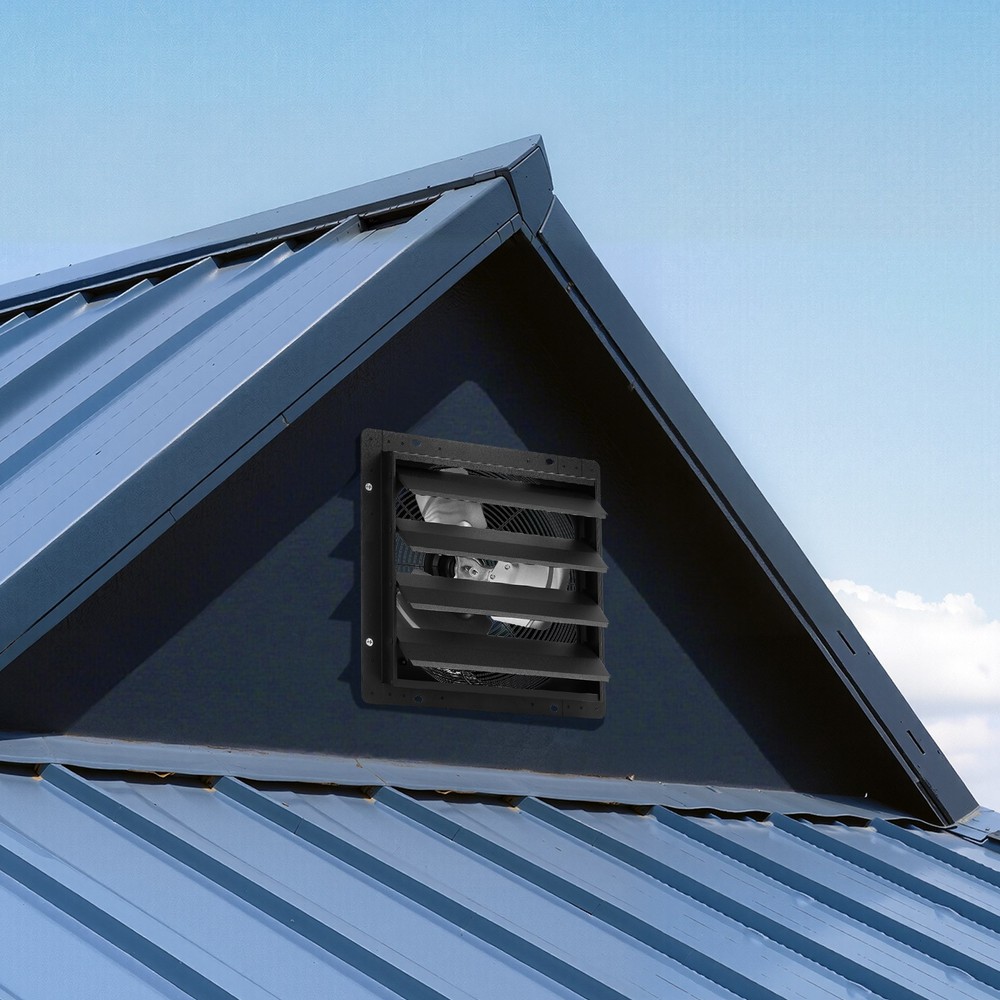 VEVOR 14 in Shutter Exhaust Fan with Smart Programming Controller Wall Mount