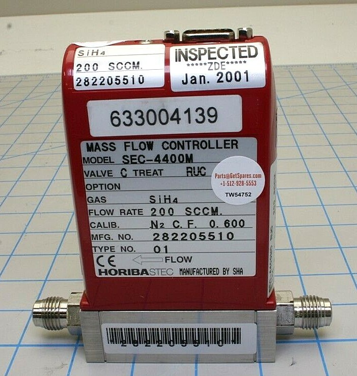 500029732R-CU / MASS FLOW CONTROLLER, CU,SIH4,STEC,200SCCM,MFC,UNI / STEC